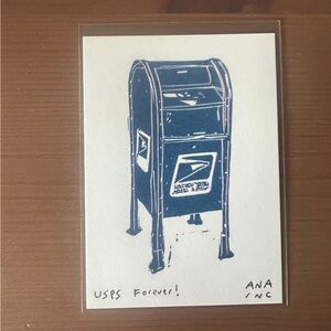 1 USPS Forever Mini Art Print Inciardi Machines Exclusive Rare! mailbox